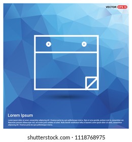Notepad icon, flat design - Free vector icon