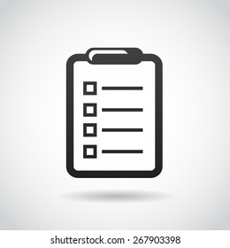 Notepad icon isolated on white background. Vector art.