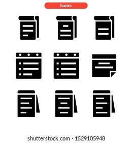 notepad icon isolated sign symbol vector illustration - Collection of high quality black style vector icons
