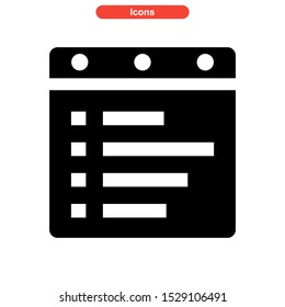 notepad icon isolated sign symbol vector illustration - high quality black style vector icons
