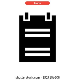 notepad icon isolated sign symbol vector illustration - high quality black style vector icons
