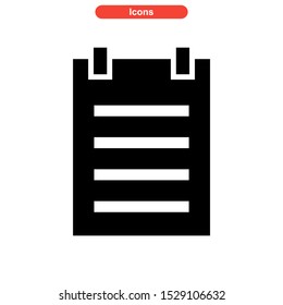 notepad icon isolated sign symbol vector illustration - high quality black style vector icons
