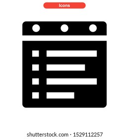 notepad icon isolated sign symbol vector illustration - high quality black style vector icons
