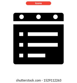 notepad icon isolated sign symbol vector illustration - high quality black style vector icons
