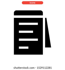 notepad icon isolated sign symbol vector illustration - high quality black style vector icons
