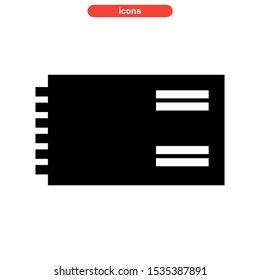 notepad icon isolated sign symbol vector illustration - high quality black style vector icons

