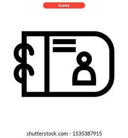 notepad icon isolated sign symbol vector illustration - high quality black style vector icons

