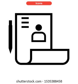 notepad icon isolated sign symbol vector illustration - high quality black style vector icons
