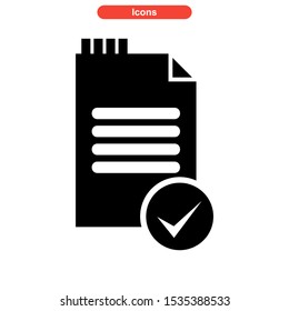 notepad icon isolated sign symbol vector illustration - high quality black style vector icons
