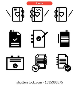 notepad icon isolated sign symbol vector illustration - Collection of high quality black style vector icons
