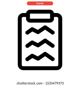 notepad icon isolated sign symbol vector illustration - high quality black style vector icons
