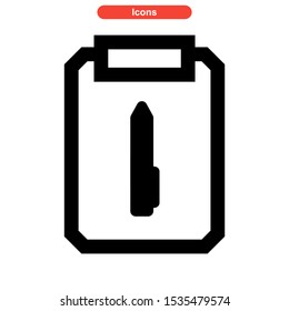 notepad icon isolated sign symbol vector illustration - high quality black style vector icons
