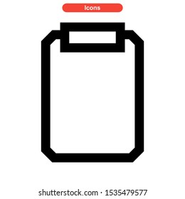 notepad icon isolated sign symbol vector illustration - high quality black style vector icons
