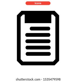 notepad icon isolated sign symbol vector illustration - high quality black style vector icons
