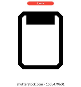 notepad icon isolated sign symbol vector illustration - high quality black style vector icons
