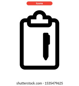 notepad icon isolated sign symbol vector illustration - high quality black style vector icons
