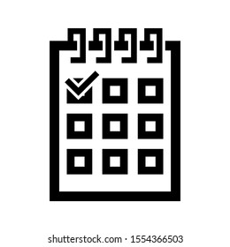 notepad icon isolated sign symbol vector illustration - high quality black style vector icons
