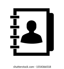 notepad icon isolated sign symbol vector illustration - high quality black style vector icons
