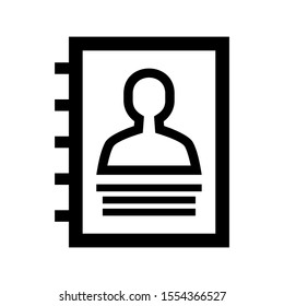 notepad icon isolated sign symbol vector illustration - high quality black style vector icons
