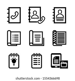 notepad icon isolated sign symbol vector illustration - Collection of high quality black style vector icons
