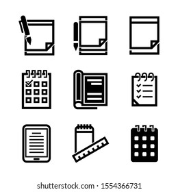 notepad icon isolated sign symbol vector illustration - Collection of high quality black style vector icons
