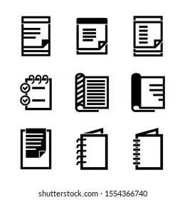 notepad icon isolated sign symbol vector illustration - Collection of high quality black style vector icons
