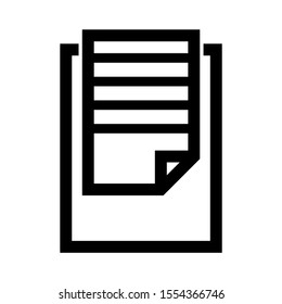 notepad icon isolated sign symbol vector illustration - high quality black style vector icons
