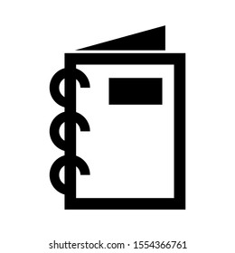 notepad icon isolated sign symbol vector illustration - high quality black style vector icons
