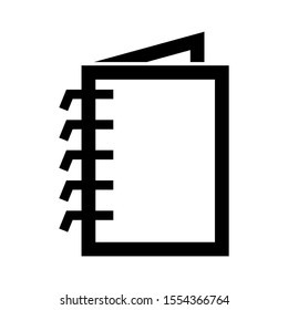 notepad icon isolated sign symbol vector illustration - high quality black style vector icons

