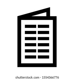 notepad icon isolated sign symbol vector illustration - high quality black style vector icons
