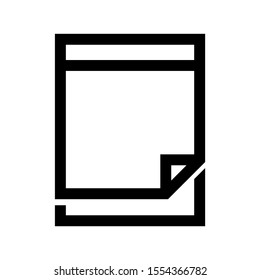 notepad icon isolated sign symbol vector illustration - high quality black style vector icons

