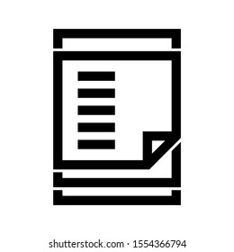 notepad icon isolated sign symbol vector illustration - high quality black style vector icons
