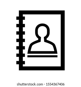 notepad icon isolated sign symbol vector illustration - high quality black style vector icons
