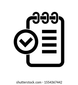 notepad icon isolated sign symbol vector illustration - high quality black style vector icons
