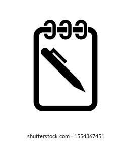 notepad icon isolated sign symbol vector illustration - high quality black style vector icons
