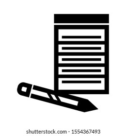 notepad icon isolated sign symbol vector illustration - high quality black style vector icons
