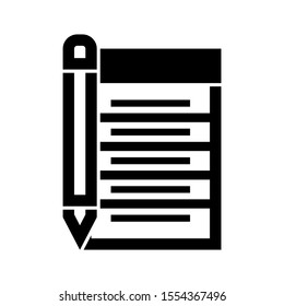 notepad icon isolated sign symbol vector illustration - high quality black style vector icons
