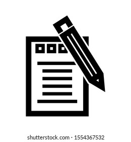 notepad icon isolated sign symbol vector illustration - high quality black style vector icons
