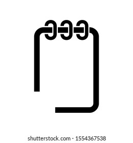 notepad icon isolated sign symbol vector illustration - high quality black style vector icons
