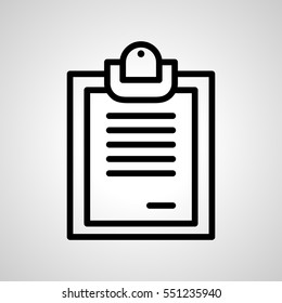 notepad icon. isolated sign symbol