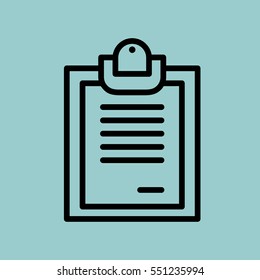 notepad icon. isolated sign symbol