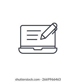 ícone do bloco de notas. sinal de estilo linear para conceito móvel e web design. Ícone de vetor. Símbolo, ilustração de logotipo. Gráficos vetoriais