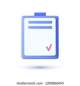 Notepad-Symbol mit OK, das minimales Design verwendet.