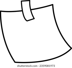 Notepad icon. Post-it. Sticky note. Vector. Illustration
