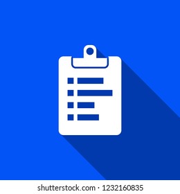 Notepad icon with shadow , sign design