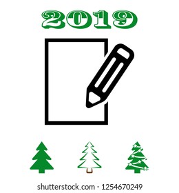 notepad icon stock vector illustration