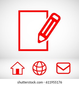 notepad icon stock vector illustration