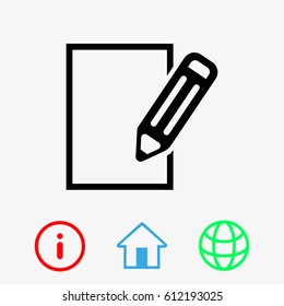 notepad icon stock vector illustration