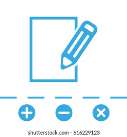 notepad icon stock vector illustration