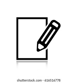 notepad icon stock vector illustration